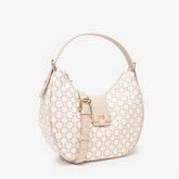 NeroGiardini Borsa Hobo in Materiale Tecnico Beige